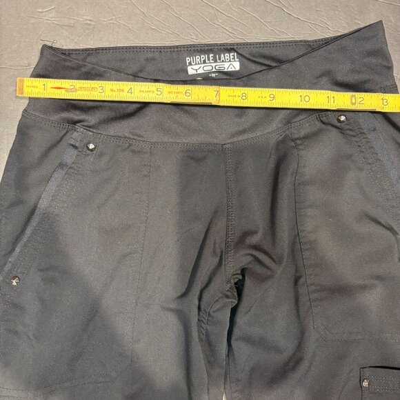 Purple Label Yoga- Healing Hands- Scrub Pants — Size XS — Black - Picture 5 of 6